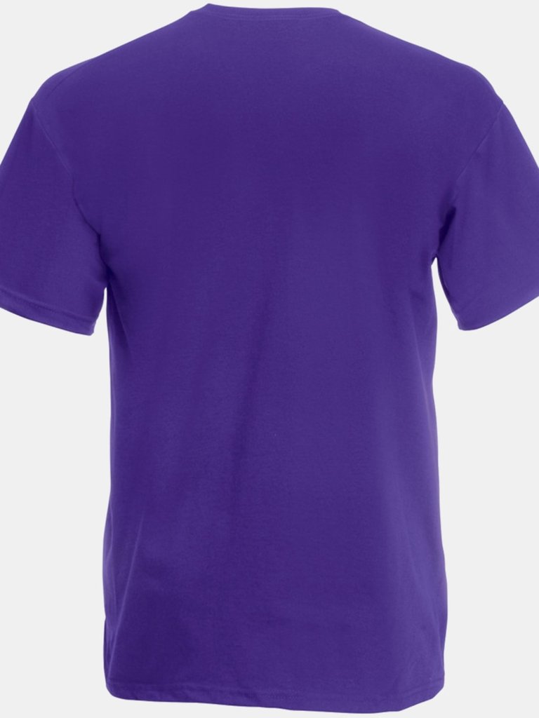 Fruit Of The Loom Mens Valueweight Short Sleeve T-Shirt (Purple)