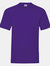 Fruit Of The Loom Mens Valueweight Short Sleeve T-Shirt (Purple) - Purple