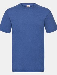 Fruit Of The Loom Mens Valueweight Short Sleeve T-Shirt (Retro Heather Royal) - Retro Heather Royal