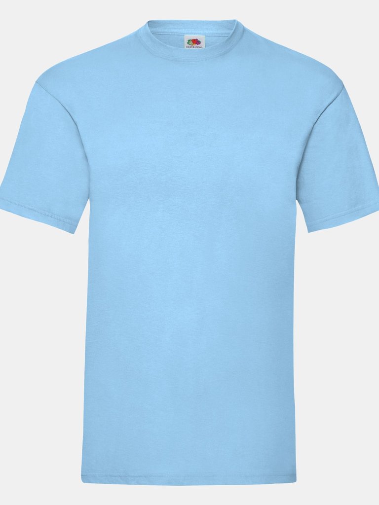 Fruit Of The Loom Mens Valueweight Short Sleeve T-Shirt (Sky Blue) - Sky Blue