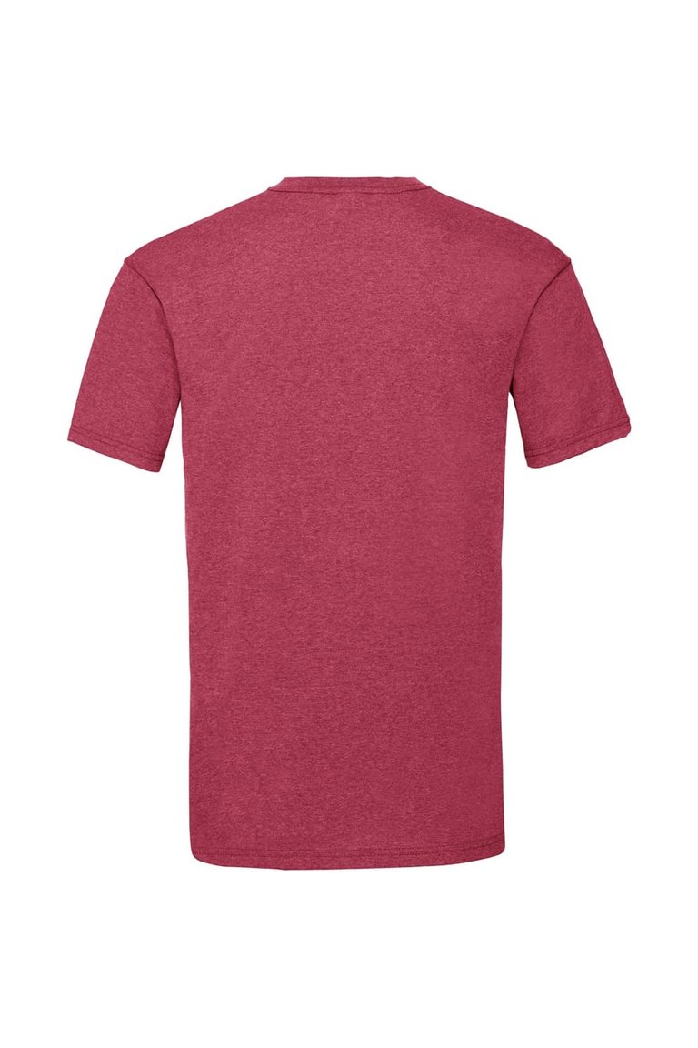 Fruit Of The Loom Mens Valueweight Short Sleeve T-Shirt (Vintage Heather Red)