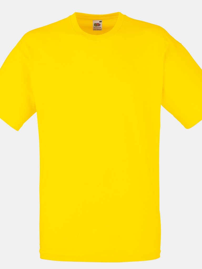 Fruit Of The Loom Mens Valueweight Short Sleeve T-Shirt (Yellow) - Yellow