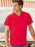 Fruit Of The Loom Mens Valueweight V-Neck T-Short Sleeve T-Shirt (Red)