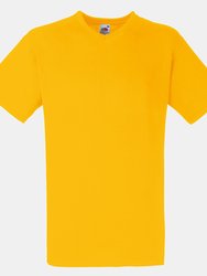 Fruit Of The Loom Mens Valueweight V-Neck T-Short Sleeve T-Shirt (Sunflower) - Sunflower