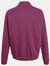 Fruit Of The Loom Mens Zip Neck Sweatshirt Top (Burgundy)