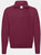 Fruit Of The Loom Mens Zip Neck Sweatshirt Top (Burgundy) - Burgundy