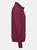 Fruit Of The Loom Mens Zip Neck Sweatshirt Top (Burgundy)