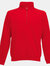 Fruit Of The Loom Mens Zip Neck Sweatshirt Top (Red) - Red