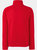 Fruit Of The Loom Mens Zip Neck Sweatshirt Top (Red)