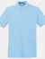 Fruit Of The Loom Premium Mens Short Sleeve Polo Shirt (Sky Blue) - Sky Blue