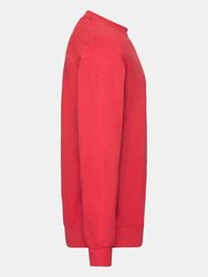 Fruit of the Loom Unisex Adult Classic Drop Shoulder Sweatshirt (Red)