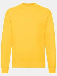 Fruit of the Loom Unisex Adult Classic Drop Shoulder Sweatshirt (Sunflower Yellow) - Sunflower Yellow