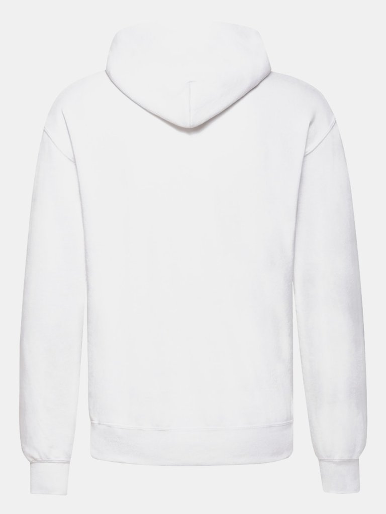 Fruit Of The Loom Unisex Adults Classic Hooded Sweatshirt (White)