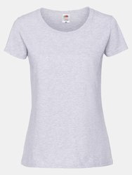 Fruit Of The Loom Womens/Ladies Fit Ringspun Premium Tshirt (Ash) - Ash