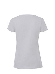 Fruit Of The Loom Womens/Ladies Fit Ringspun Premium Tshirt (Heather Gray)