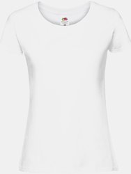 Fruit Of The Loom Womens/Ladies Fit Ringspun Premium Tshirt (White) - White