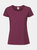 Fruit Of The Loom Womens/Ladies Fit Ringspun Premium Tshirt - Burgundy