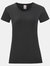 Fruit Of The Loom Womens/Ladies Iconic T-Shirt (Black) - Black