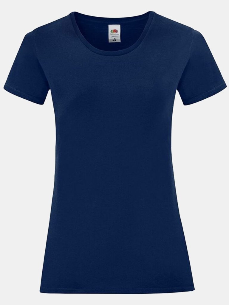 Fruit of the Loom Womens/Ladies Iconic T-Shirt (Navy) - Navy