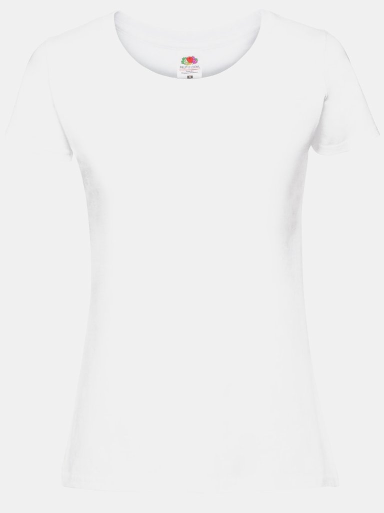 Fruit Of The Loom Womens/Ladies Ringspun Premium T-Shirt (Snow) - Snow