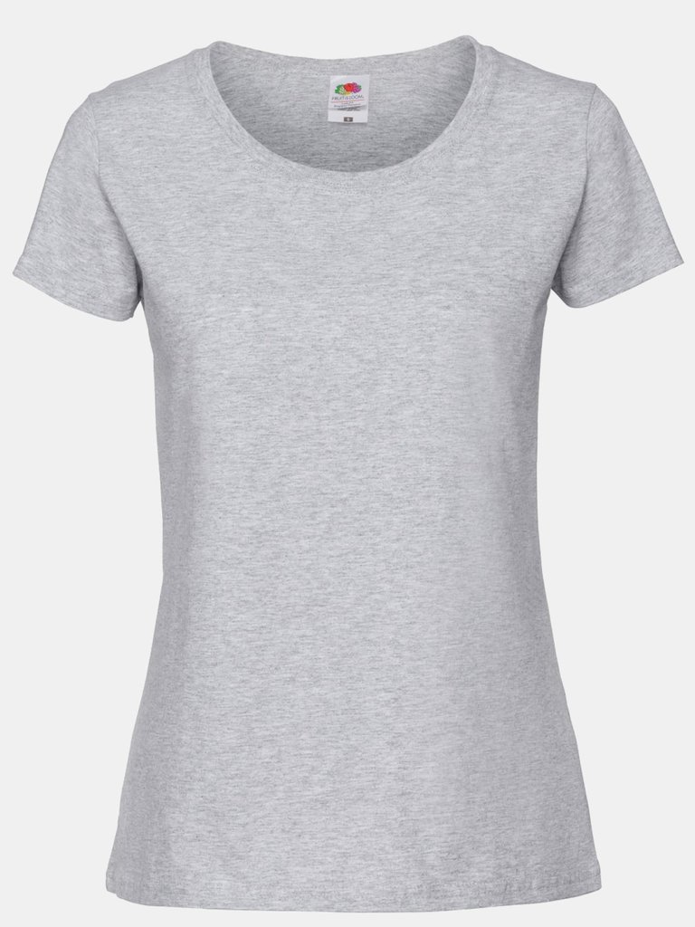 Fruit Of The Loom Womens/Ladies Ringspun Premium T-Shirt (Taupe Gray) - Taupe Gray