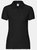 Fruit Of The Loom Womens Lady-Fit 65/35 Short Sleeve Polo Shirt (Black) - Black