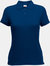 Fruit Of The Loom Womens Lady-Fit 65/35 Short Sleeve Polo Shirt (Navy) - Navy