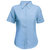 Ladies Lady-Fit Short Sleeve Poplin Shirt (Mid Blue) - Mid Blue