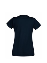 Ladies Lady-Fit Valueweight V-Neck Short Sleeve T-Shirt - Deep Navy