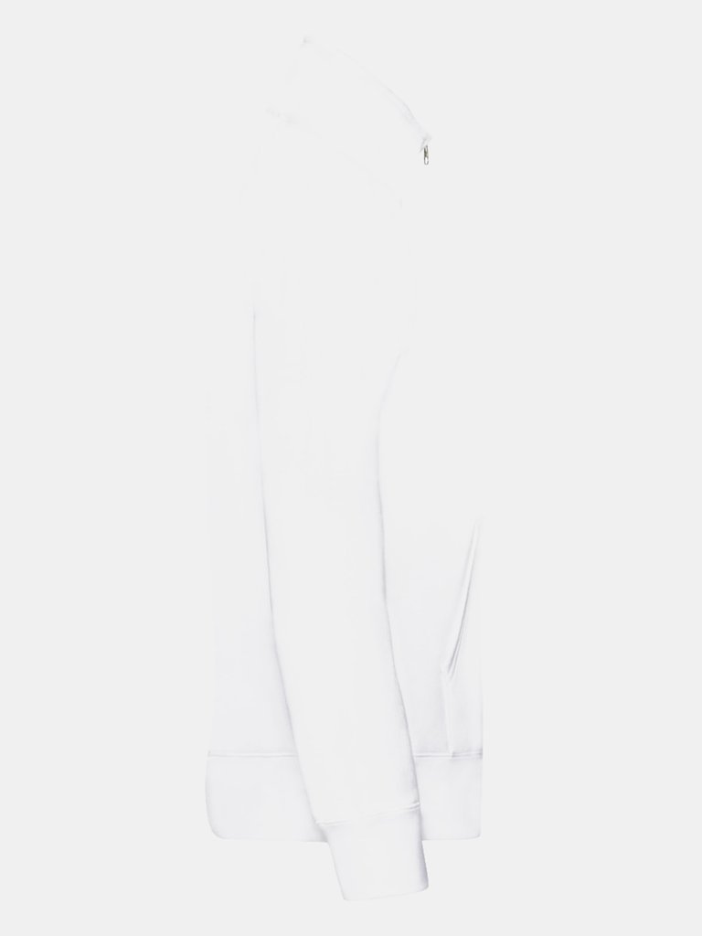 Ladies/Womens Lady-Fit Sweatshirt Jacket (White)