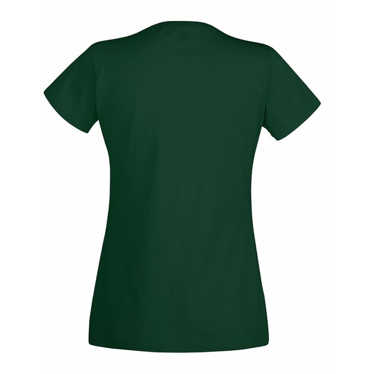 Ladies/womens Lady-Fit Valueweight Short Sleeve T-Shirt - Bottle Green