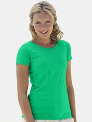 Ladies/Womens Lady-Fit Valueweight Short Sleeve T-Shirt (Kelly Green)