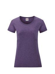 Ladies/Womens Lady-Fit Valueweight Short Sleeve T-Shirt Pack - Heather Purple - Heather Purple