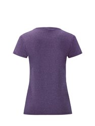Ladies/Womens Lady-Fit Valueweight Short Sleeve T-Shirt Pack - Heather Purple