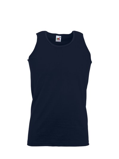 Fruit of the Loom Mens Athletic Sleeveless Vest/Tank Top - Deep Navy product