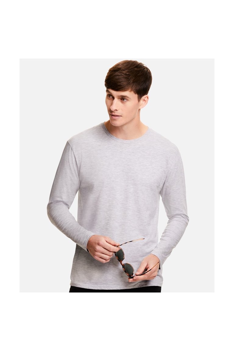 Mens Iconic 150 Long-Sleeved T-Shirt - Gray Heather