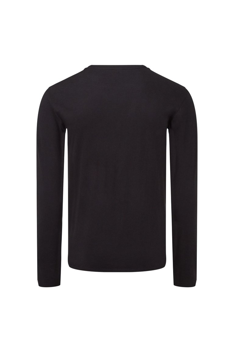 Mens Iconic Long-Sleeved T-Shirt - Black