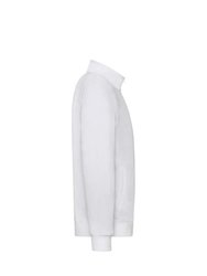 Mens Lightweight Full Zip Sweatshirt Jacket - White