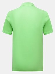 Mens Premium Cotton Pique Polo Shirt - Neo Mint