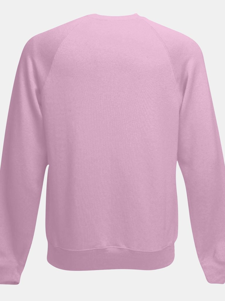 Mens Raglan Sleeve Belcoro® Sweatshirt - Light Pink