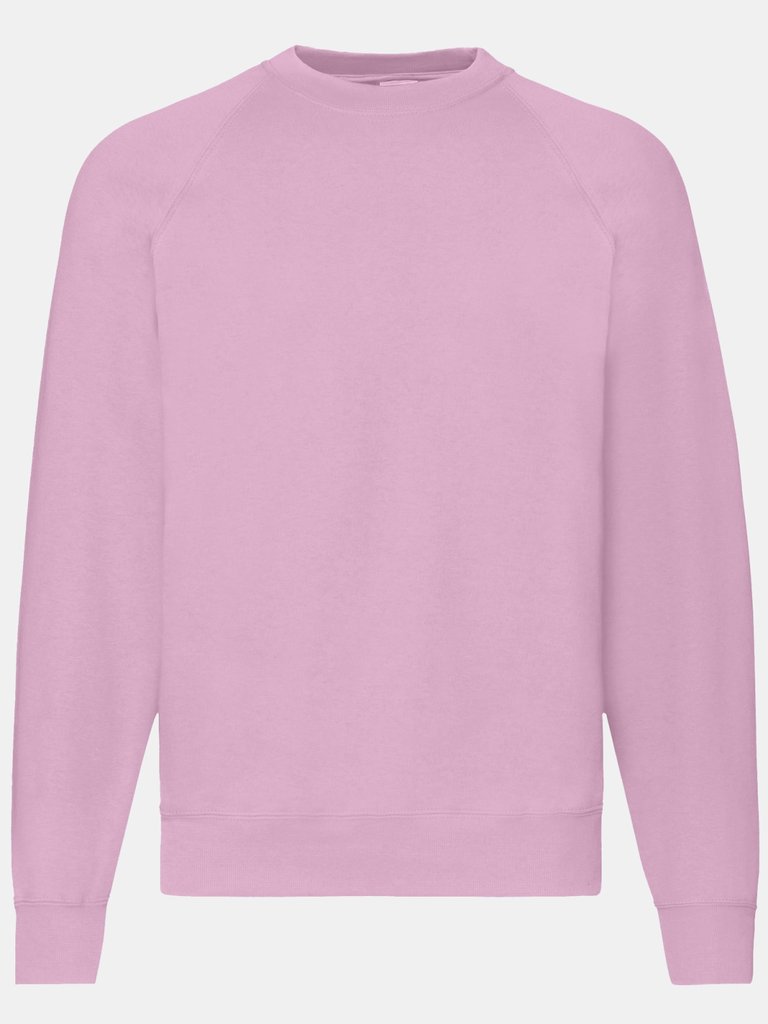 Mens Raglan Sleeve Belcoro® Sweatshirt - Light Pink - Light Pink