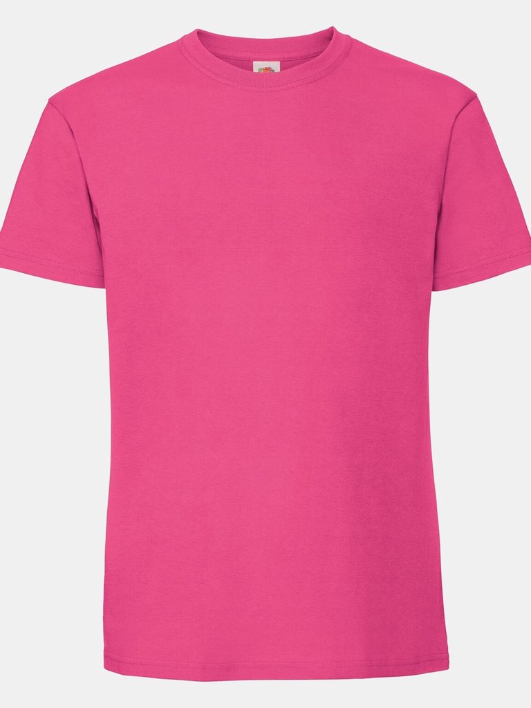 Mens Ringspun Premium T-Shirt - Fuchsia - Fuchsia