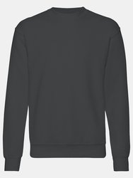 Mens Set-In Belcoro® Yarn Sweatshirt - Light Graphite - Light Graphite