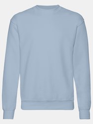 Mens Set-In Belcoro® Yarn Sweatshirt - Mineral Blue - Mineral Blue