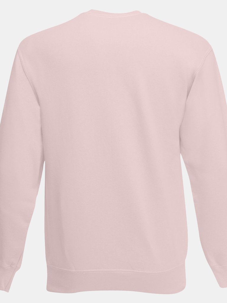 Mens Set-In Belcoro® Yarn Sweatshirt - Powder Rose