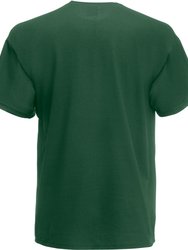 Mens Super Premium Short Sleeve Crew Neck T-Shirt - Bottle Green