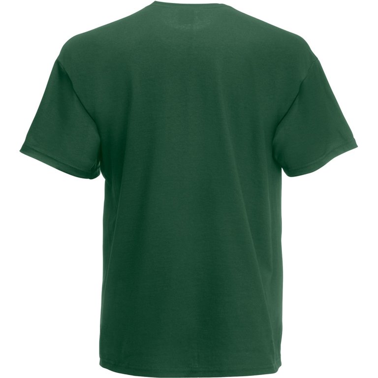 Mens Super Premium Short Sleeve Crew Neck T-Shirt - Bottle Green