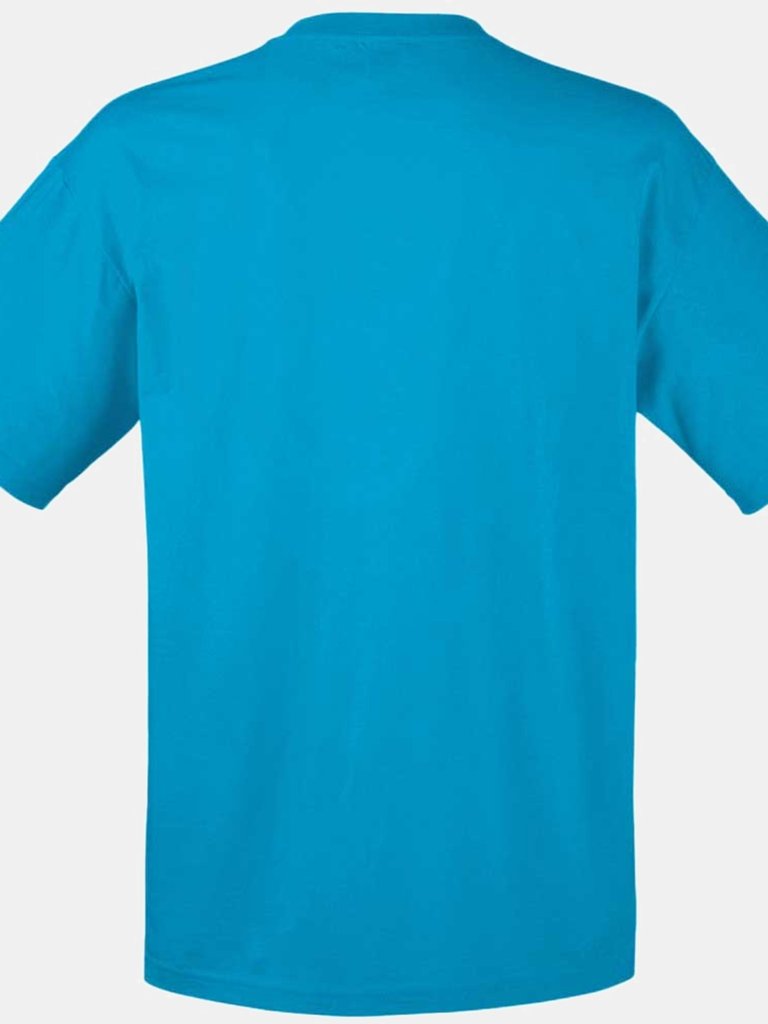Mens Valueweight V-Neck T-Short Sleeve T-Shirt - Azure Blue