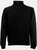 Mens Zip Neck Sweatshirt - Black - Black