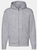 Mens Zip Through Hooded Sweatshirt / Hoodie - Heather Grey - Heather Grey